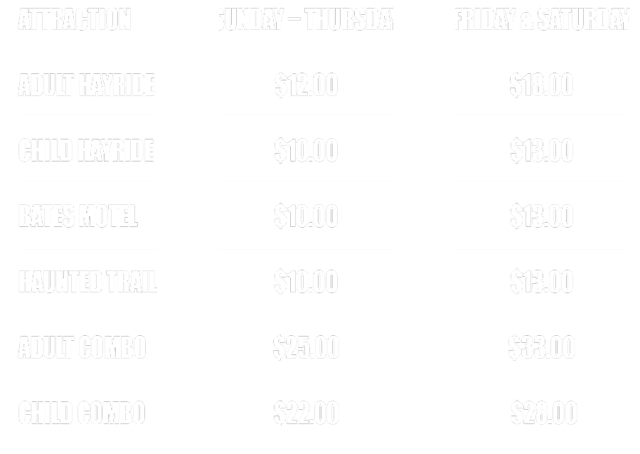 Buy Tickets to The Bates Motel & Haunted Hayride